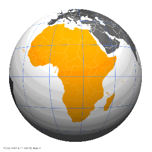 Африканын Жердин жарым шардагы көрүнүшү