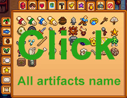 Stardew Valley Artifacts