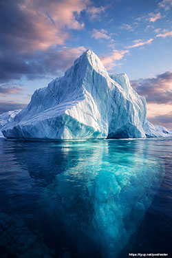 Floating iceberg