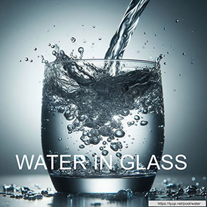 Water in a glass