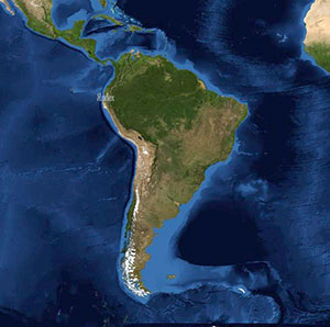 Түштүк Америка космостон