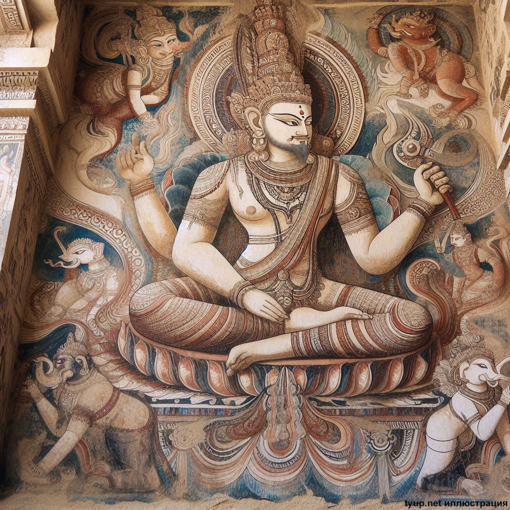 Индия фреска