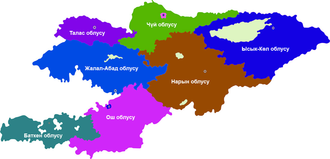 Кыргыз Республикасынын картасы